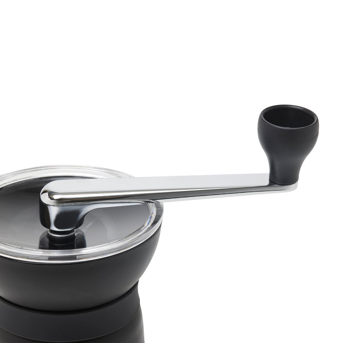 Close-up of Grinding Handle on Hario Skerton Pro Ceramic Coffee Mill