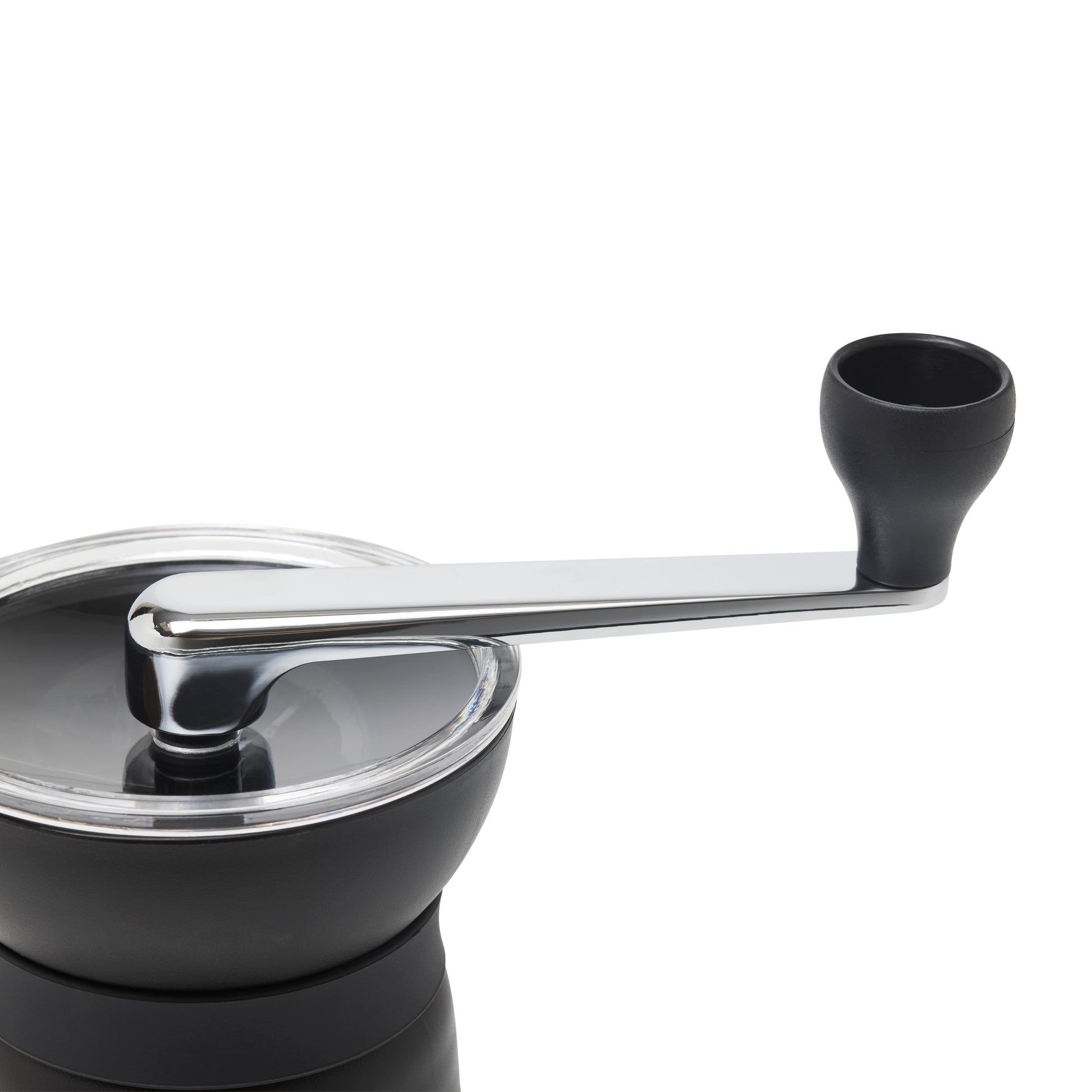 Close-up of Grinding Handle on Hario Skerton Pro Ceramic Coffee Mill
