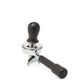 Image 5 of 21 - Wiedemann Wiedecent Tamper in Blackened Oak in Portafilter || Blackened Oak