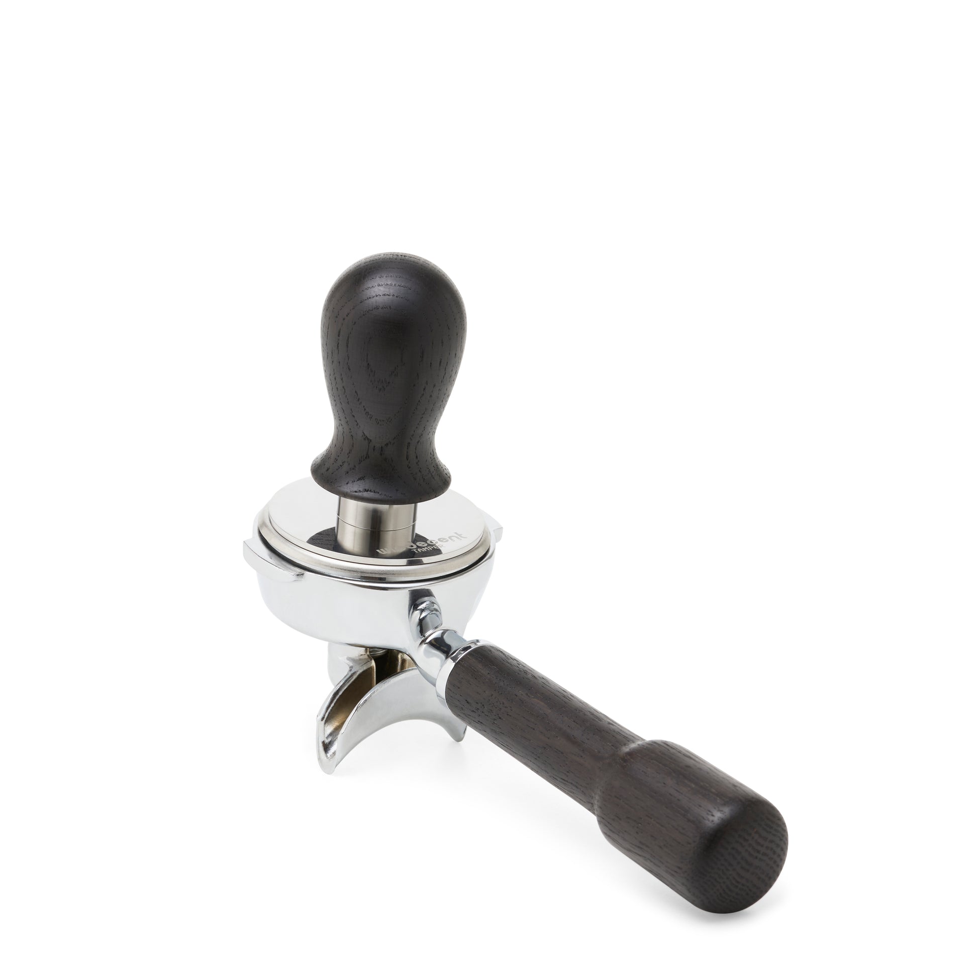 Wiedemann Wiedecent Tamper in Blackened Oak in Portafilter || Blackened Oak