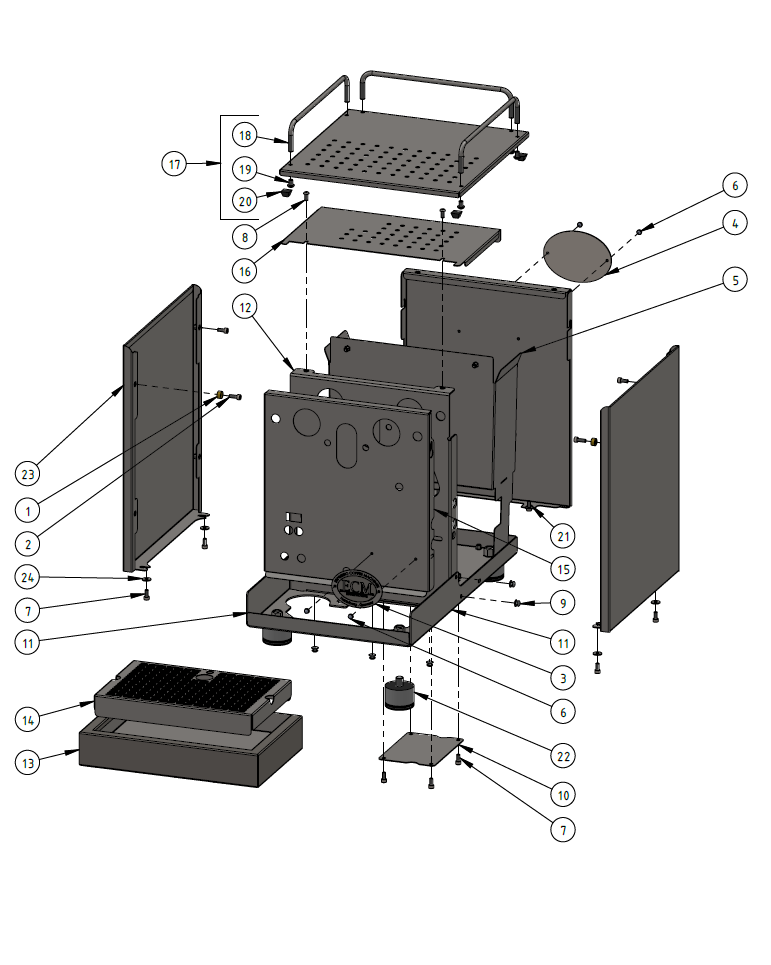 ECM Mechanika Max Part Diagram: 82295-1