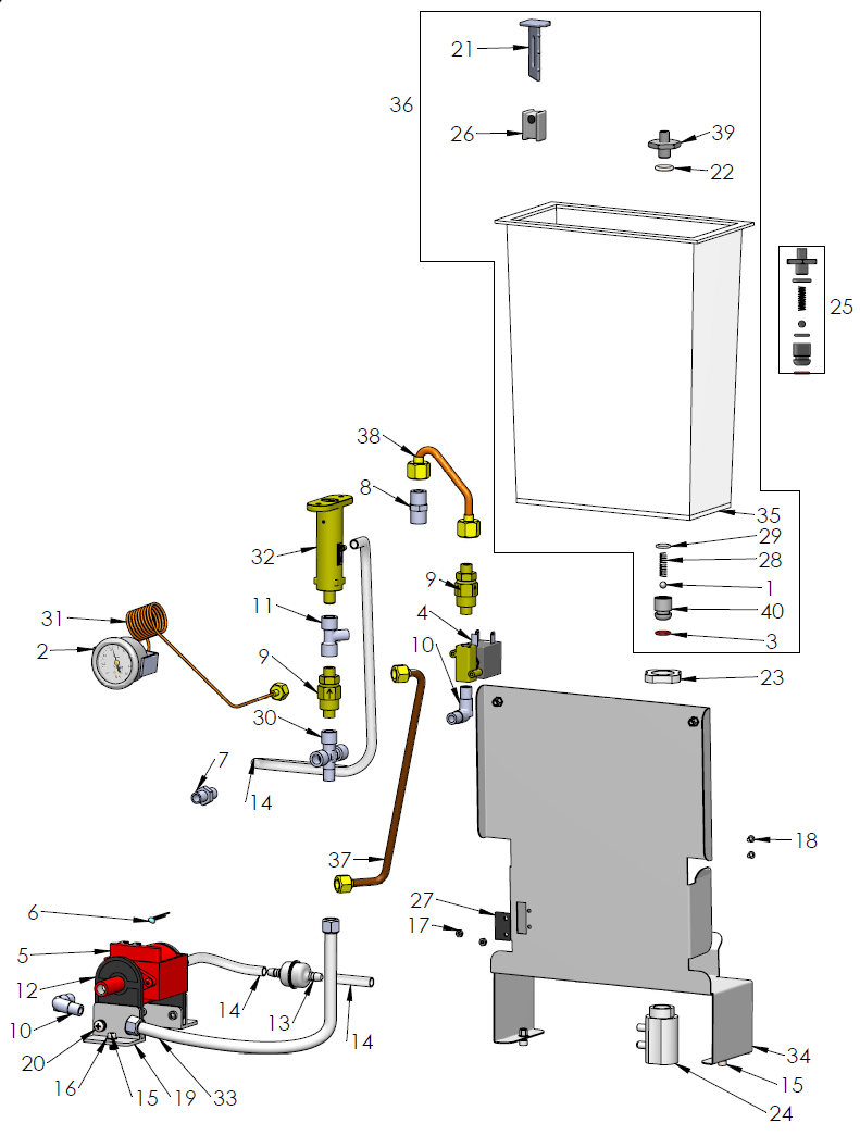 ECM Mechanika V Slim Part Diagram: 82045-2