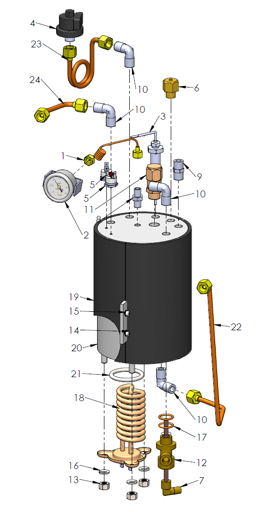 ECM Mechanika V Slim Part Diagram: 82045-3
