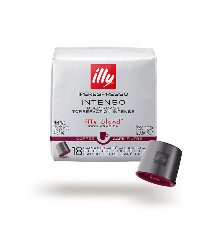 Illy Iper Espresso Intenso Coffee Pod Packaging. 