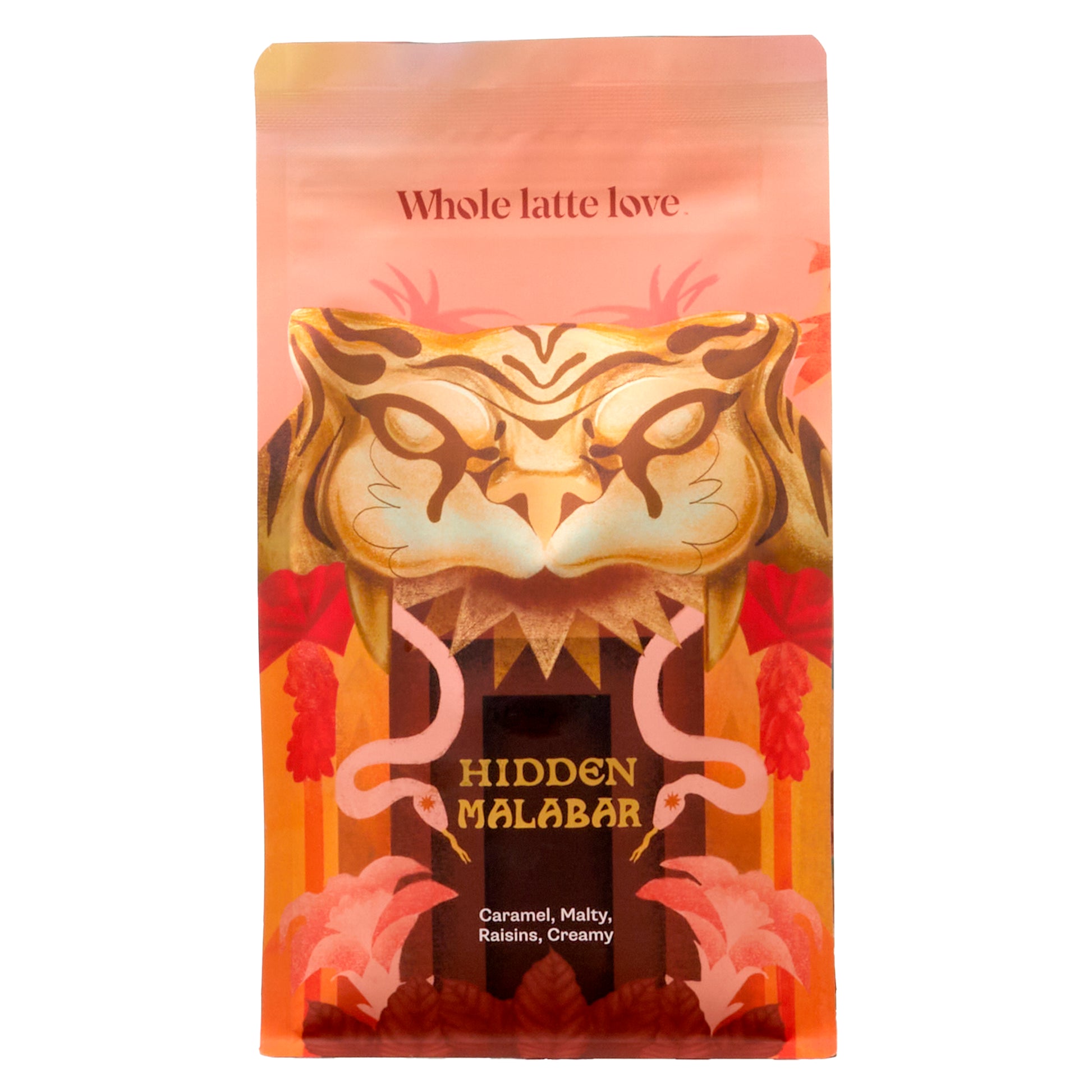 Whole Latte Love Hidden Malabar Single Origin Whole Bean Coffee