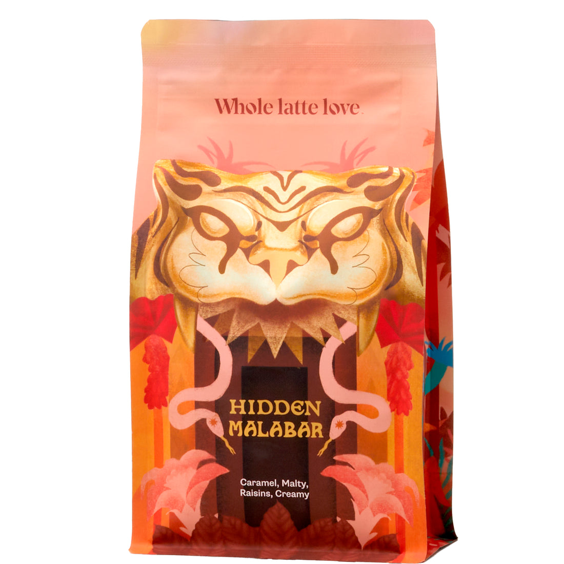 Whole Latte Love Hidden Malabar Single Origin Whole Bean Coffee