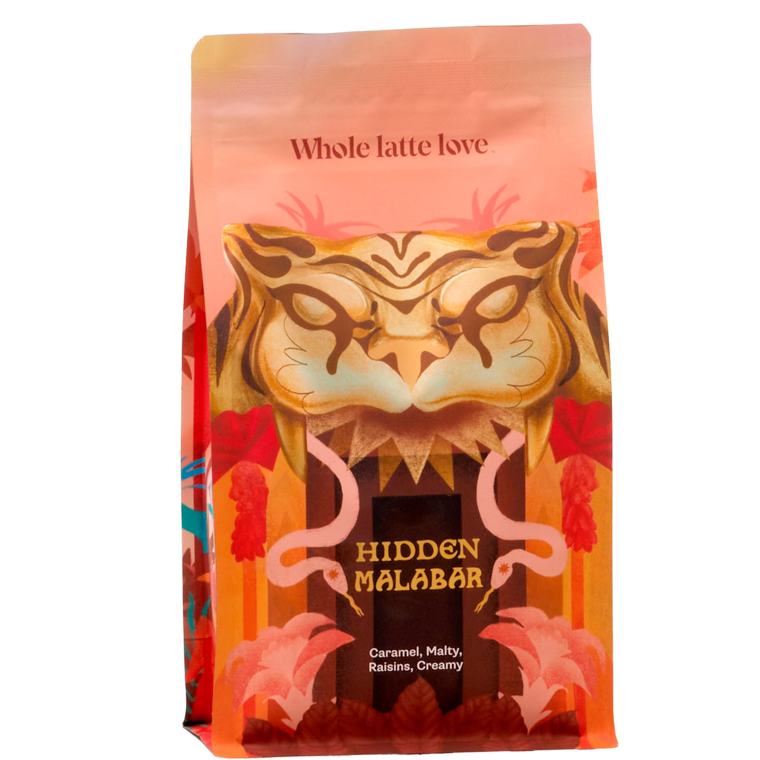 Whole Latte Love Hidden Malabar Single Origin Whole Bean Coffee