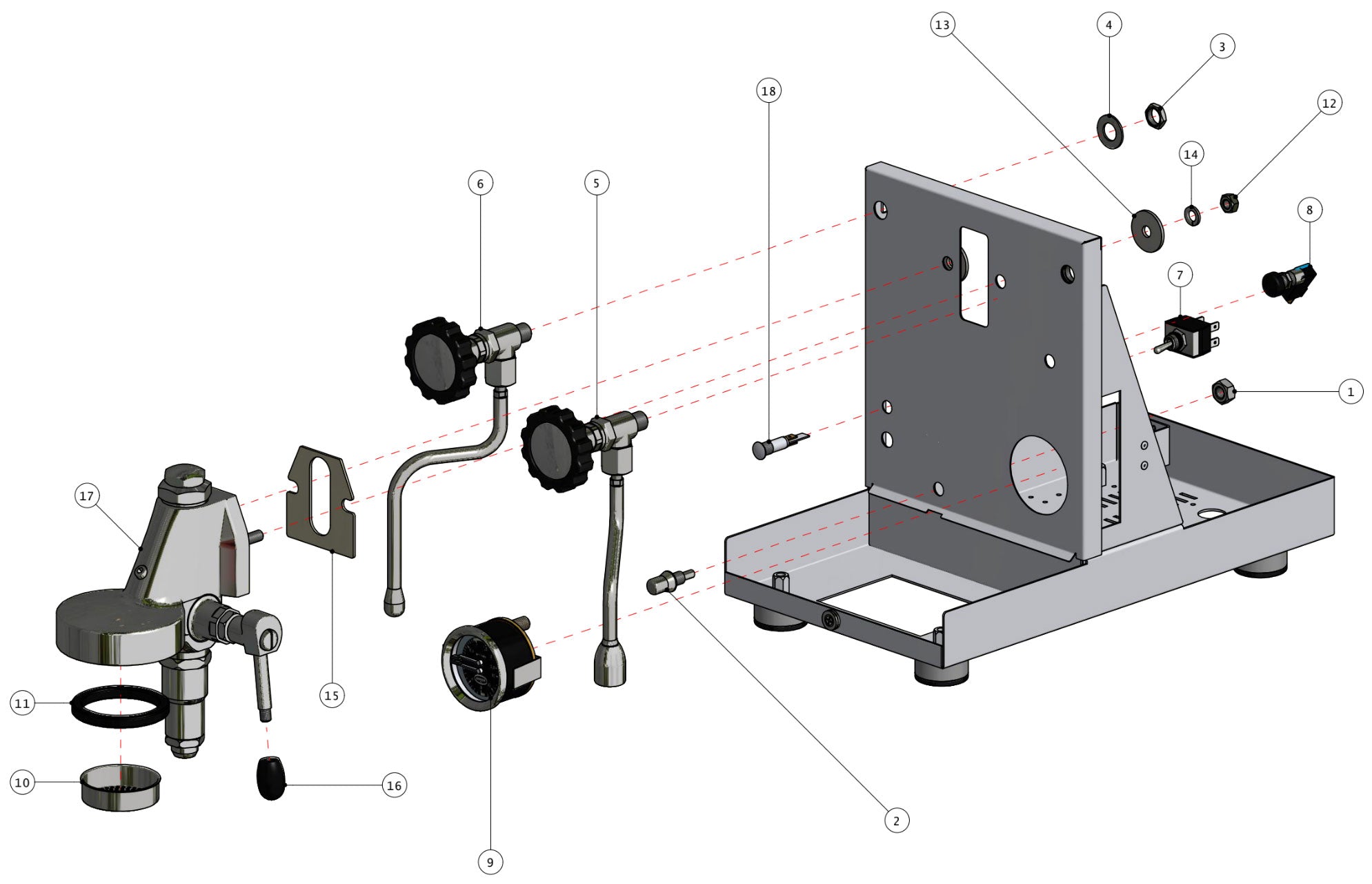 Quick Mill Pathfinder Part Diagram 0981 – Whole Latte Love