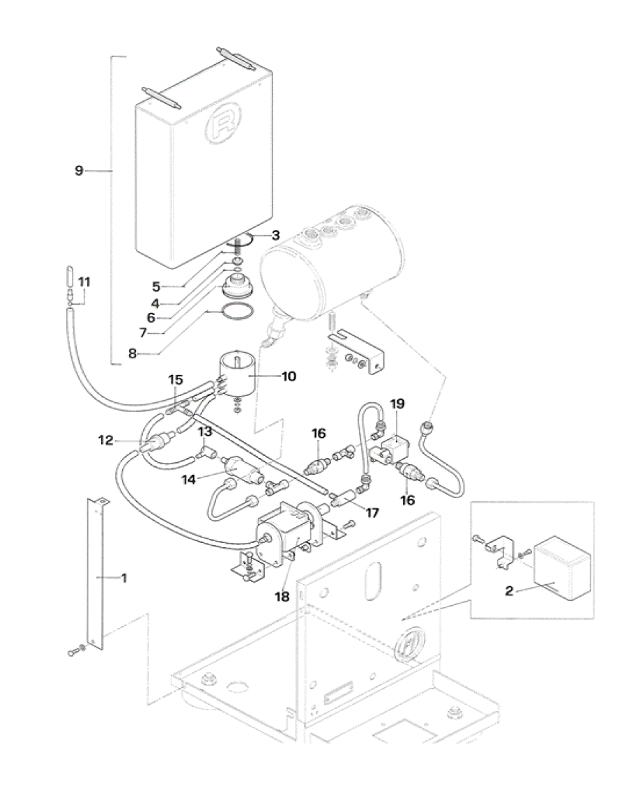 Rocket Espresso Appartamento Part Diagram: REAPP-2