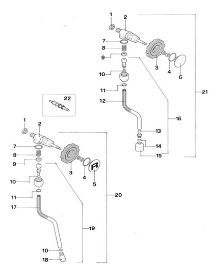 Rocket Espresso Giotto Type V Part Diagram: REGIOTYPEV-3
