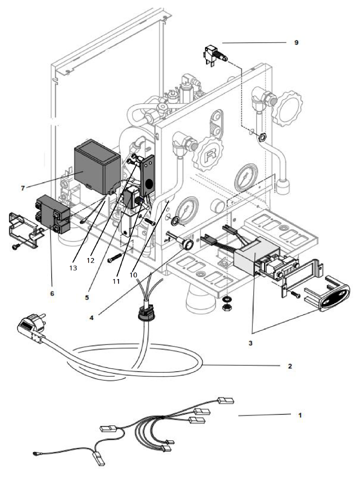 Rocket Espresso Mozzafiato Cronometro V Part Diagram: REMOZZCRONV-2