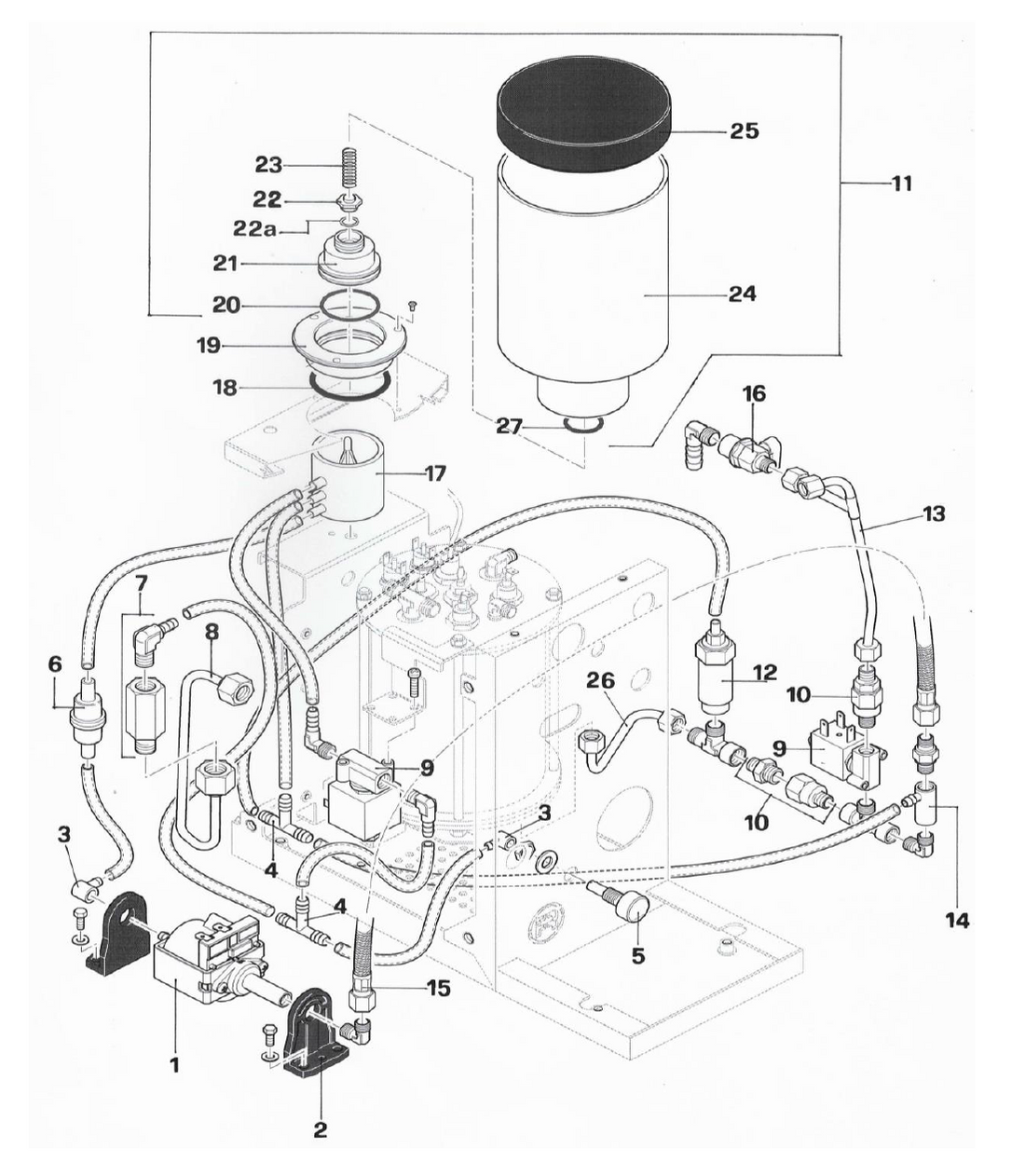 Rocket Espresso Porta Via Part Diagram: REPORTVIA-3