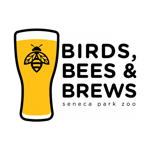 Birds, Bees & Brews Seneca park zoo logo.