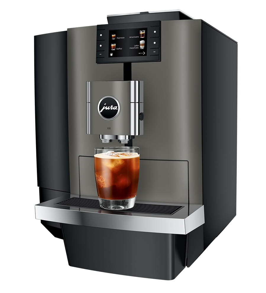 ティナー JURA X10 Dark Inox Espresso Machine – Whole Latte Love