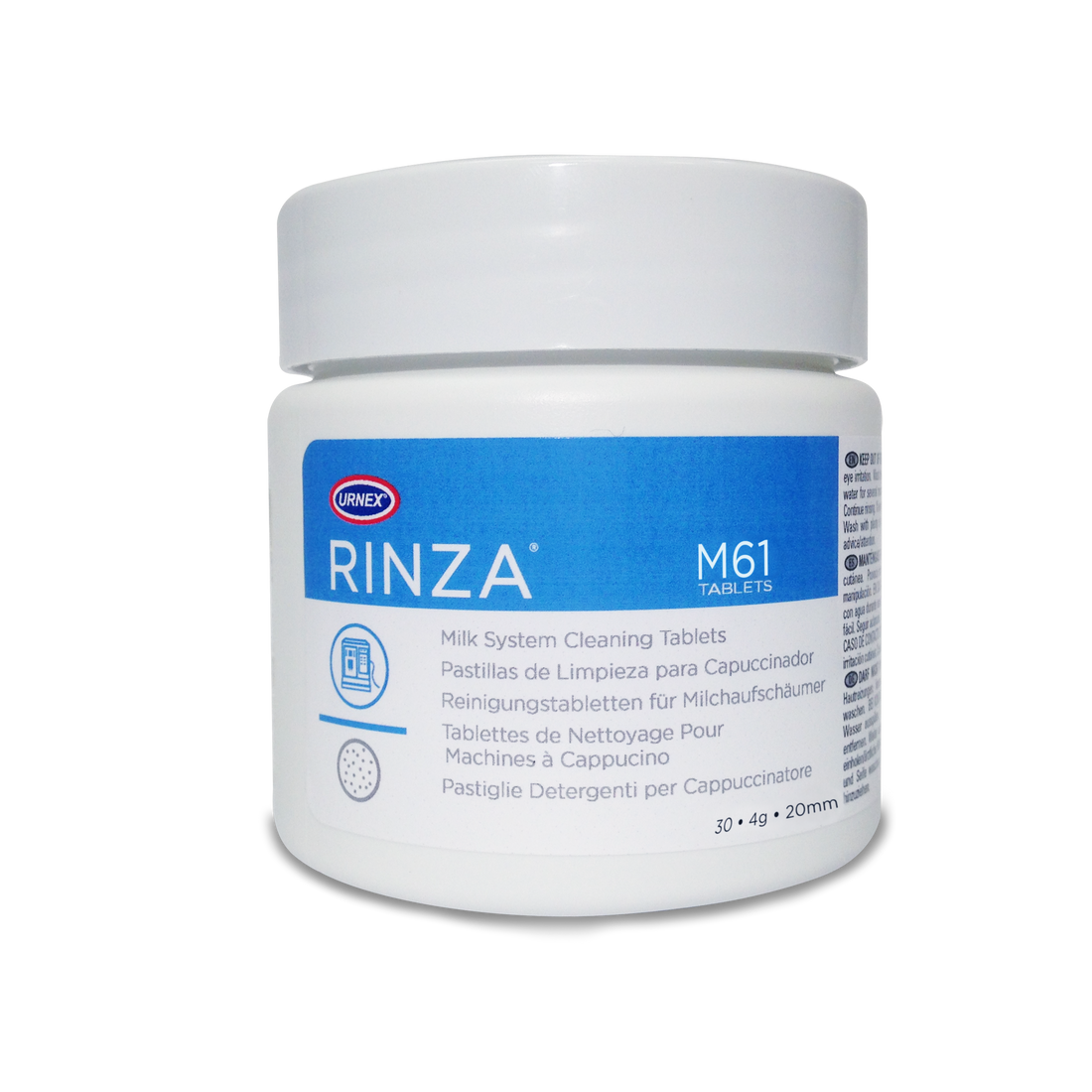 Urnex Rinza M61 Acid Formula Milk Cleaning Tablets 30ct