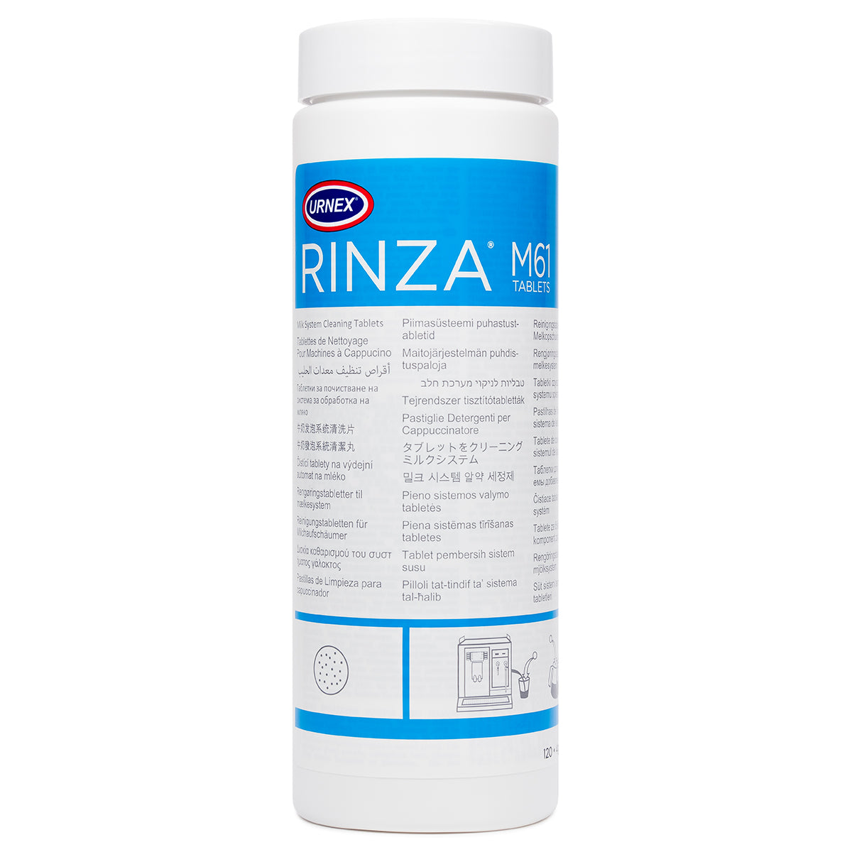 Urnex Rinza M61 Acid Formula Milk Cleaning Tablets 120ct – Whole