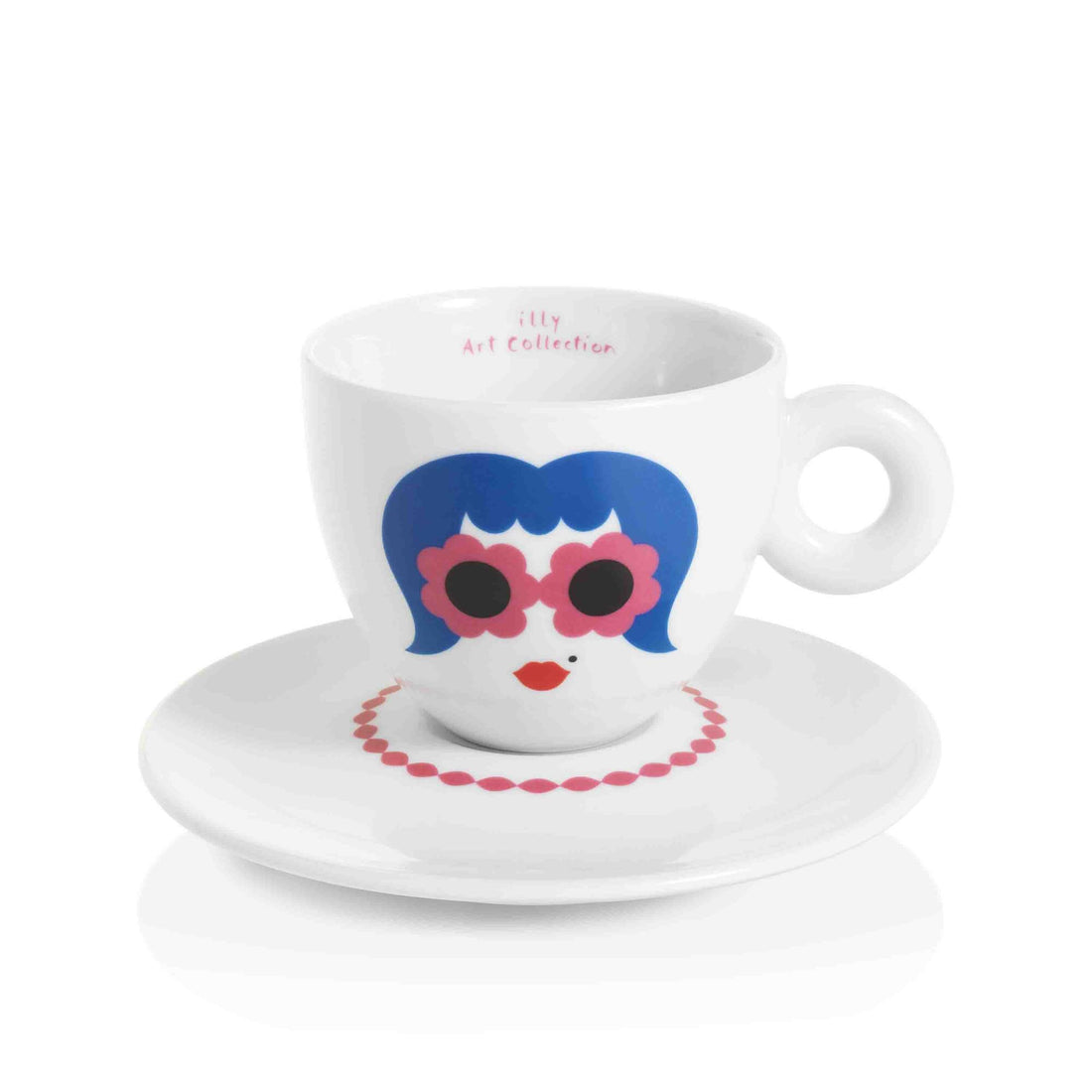 illy Art Collection Olimpia Zagnoli Cappuccino Cups - Set of 2