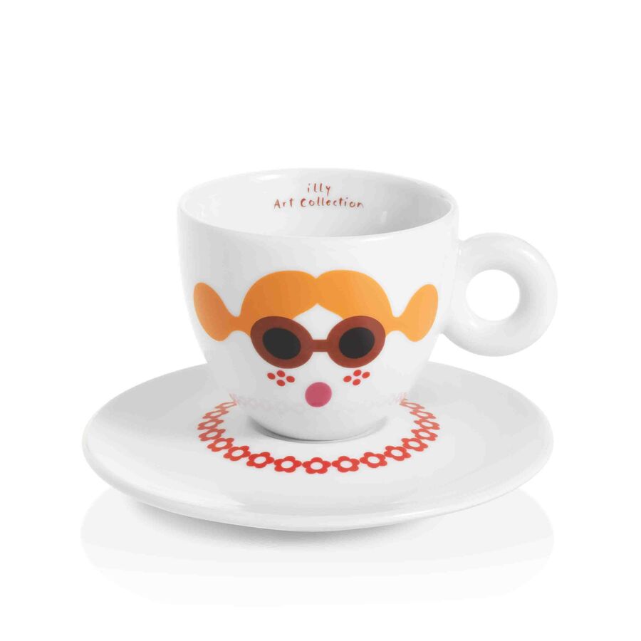 illy Art Collection Olimpia Zagnoli Cappuccino Cups - Set of 6