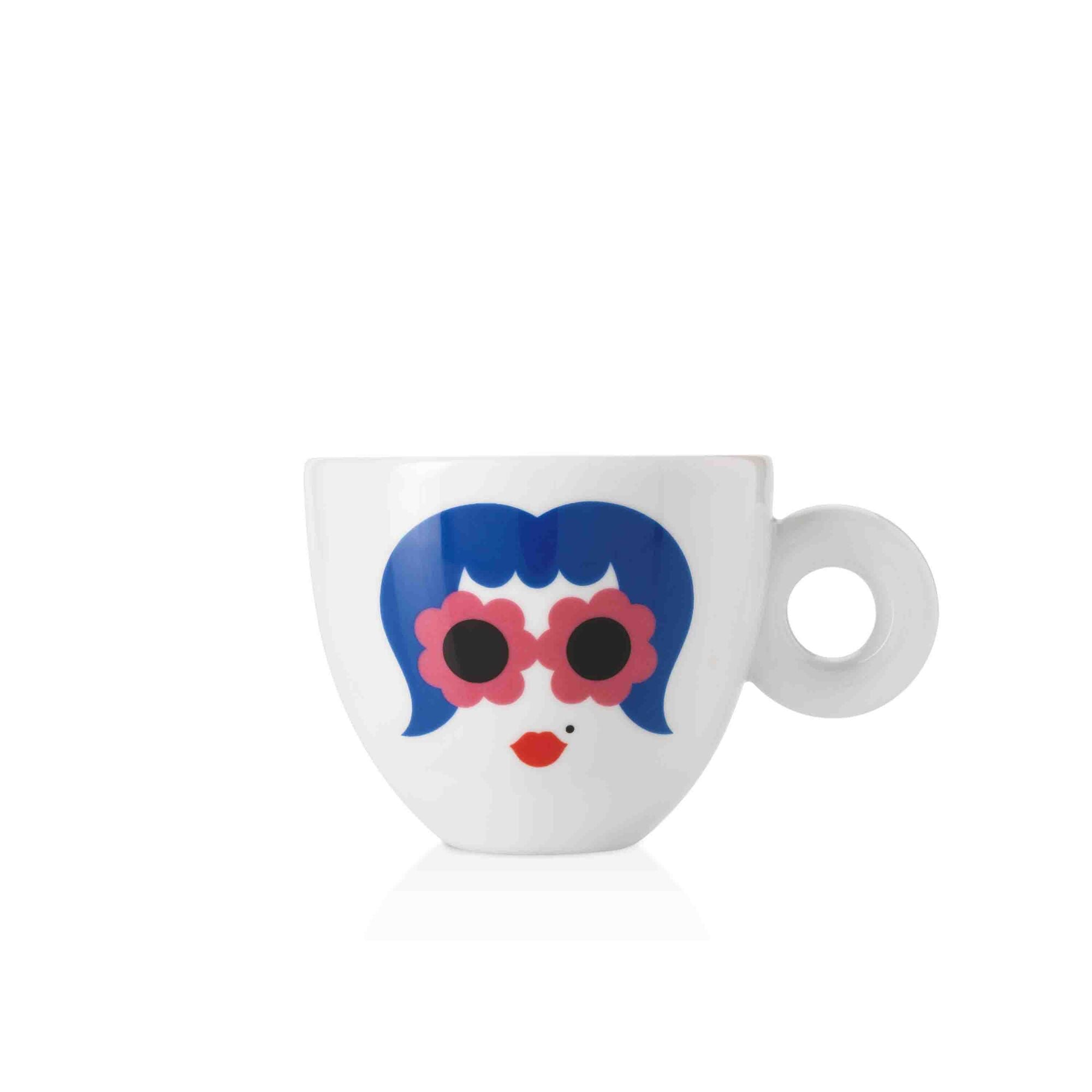 illy Art Collection Olimpia Zagnoli Cappuccino Cups - Set of 2