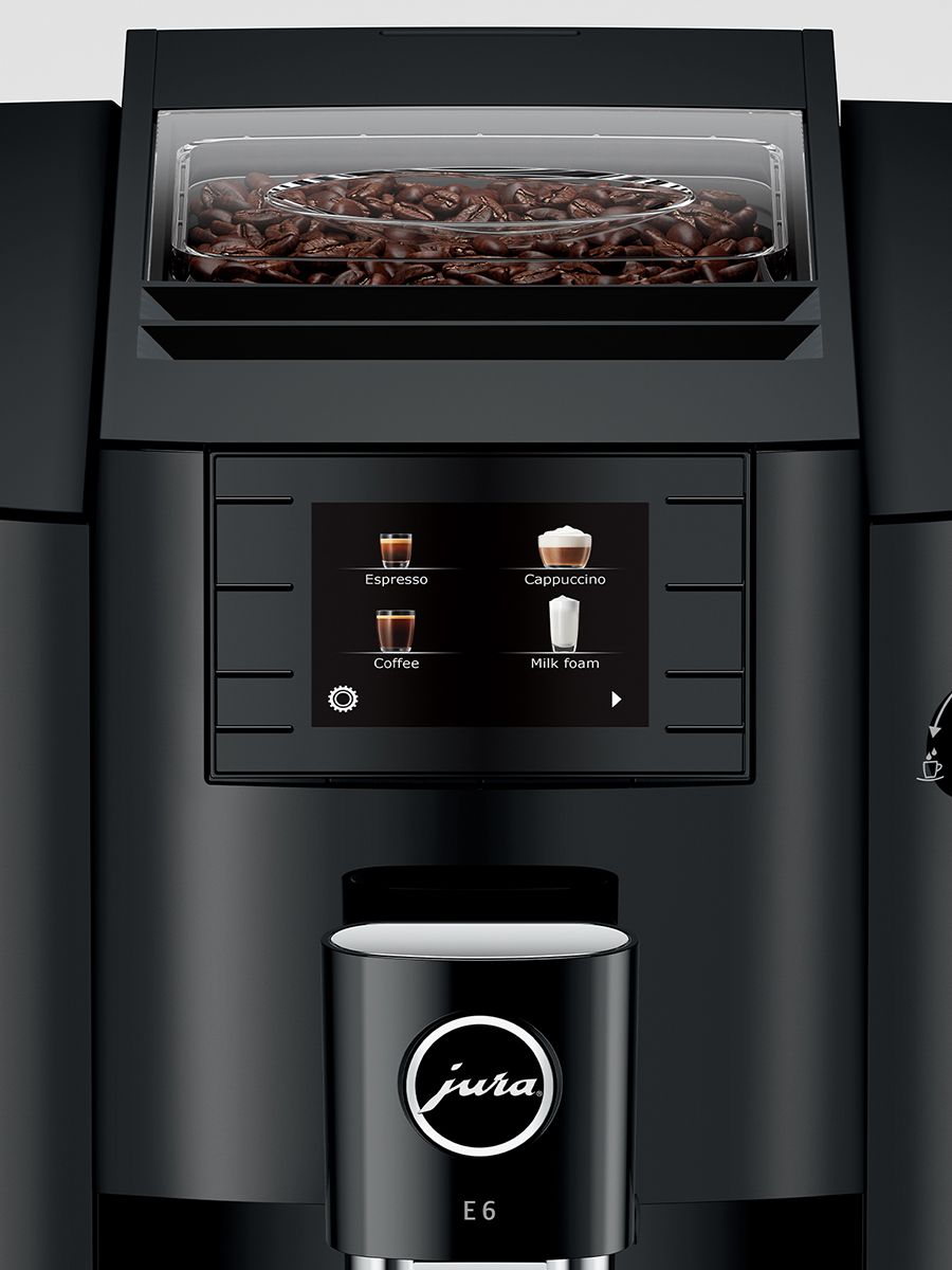 JURA E6 ブラック エスプレッソマシン JURA E6 Super-Automatic Espresso Machine – Whole Latte Love