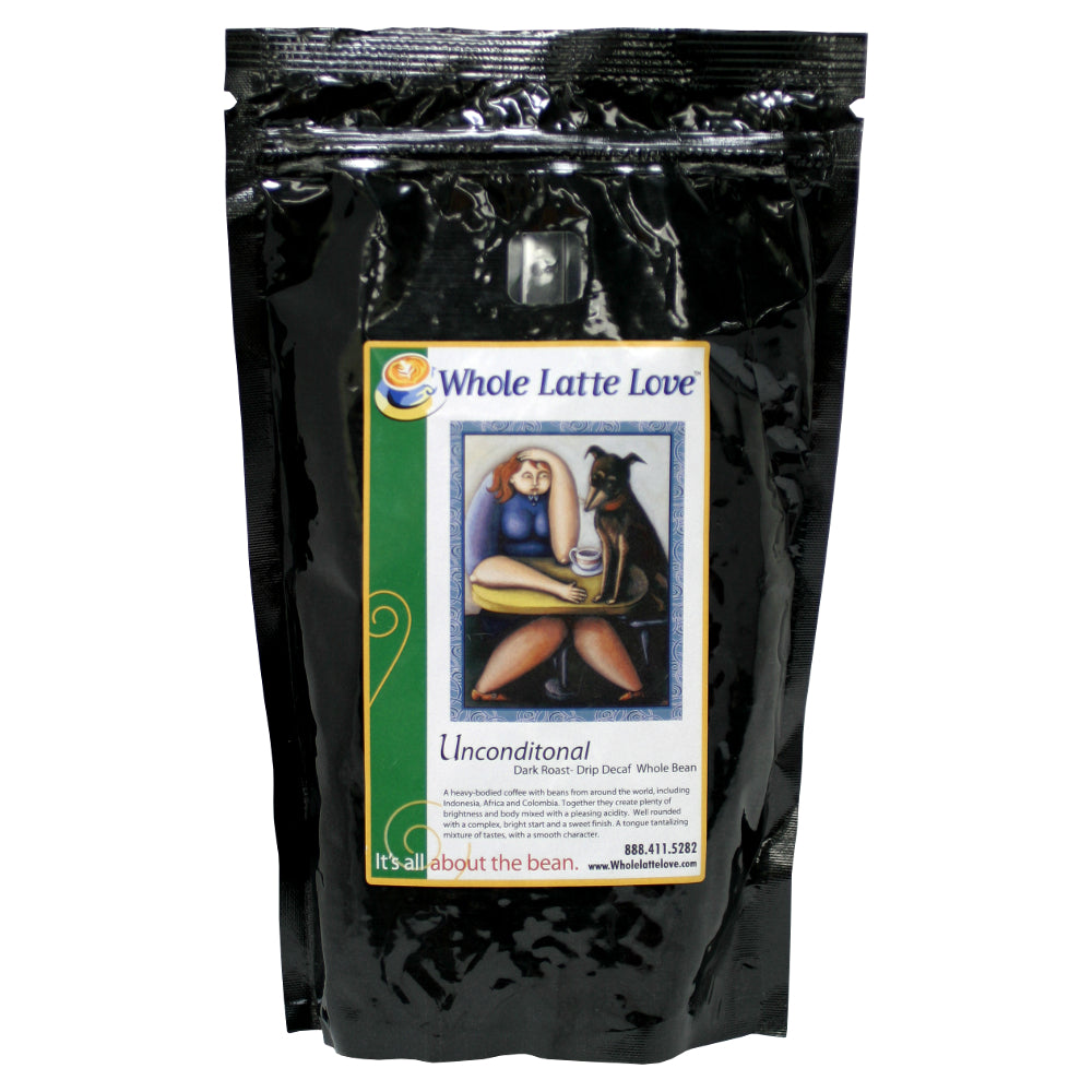 Whole Latte Love Unconditional Decaf Whole Bean Coffee Base