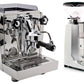 Rocket Espresso Giotto Evoluzione V2 And Quamar M80 Manual In Silver Base