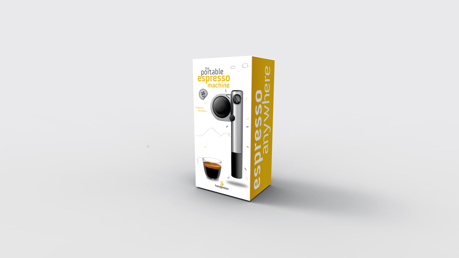 espresso handpumpe Handpresso Wild Hybrid in Silver – Whole Latte Love