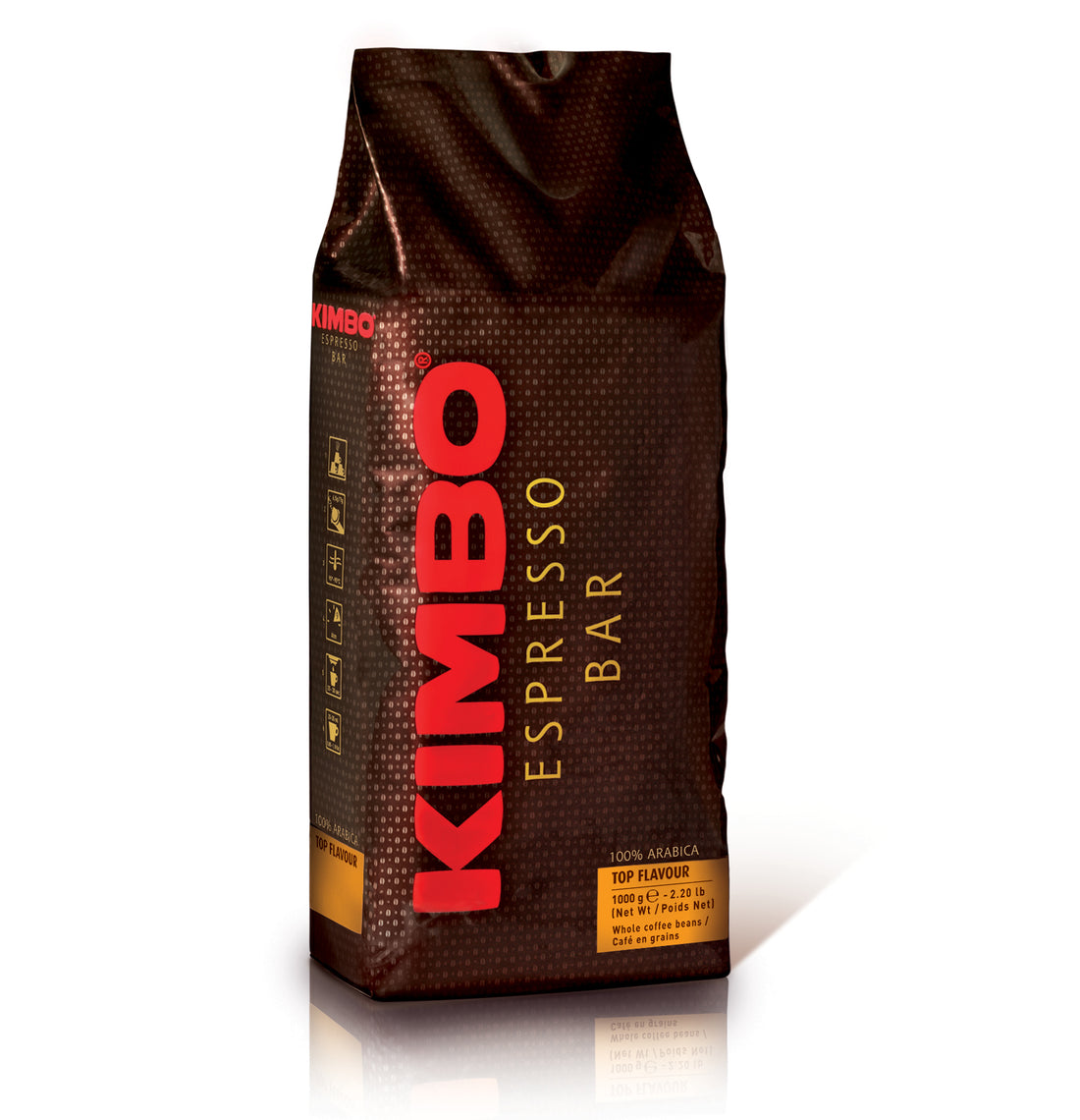 Kimbo 100% Arabica Top Flavour Whole Bean Espresso Base