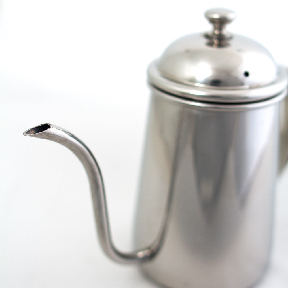 Yama 24oz Stainless Steel Kettle Spout Closeup