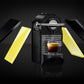 Nespresso Pixie Clips w/Black and Lemon Side Panels & Aeroccino Exploded View