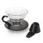 Yama 1-2 Cup Glass Cone Dripper With Scoop