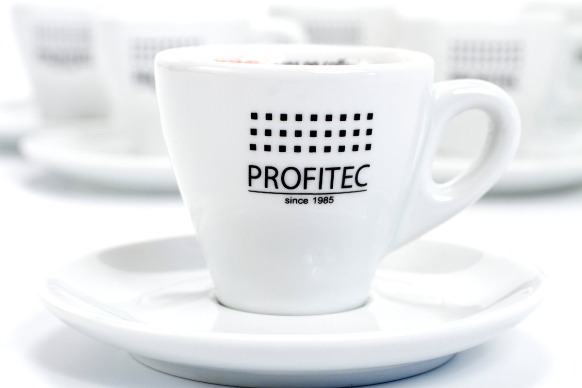 Profitec Espresso Cup Set (6 Cups and Saucers) Single Cup.