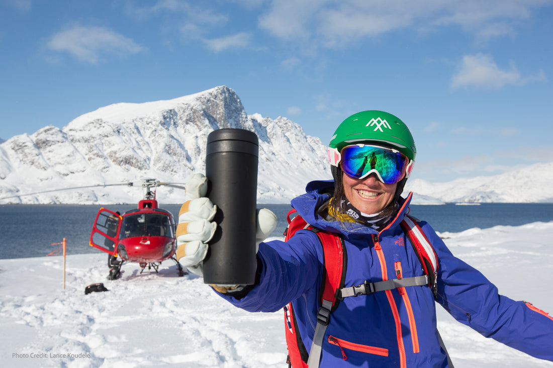 Espro Travel Press for Coffee on the ice in Greenland.