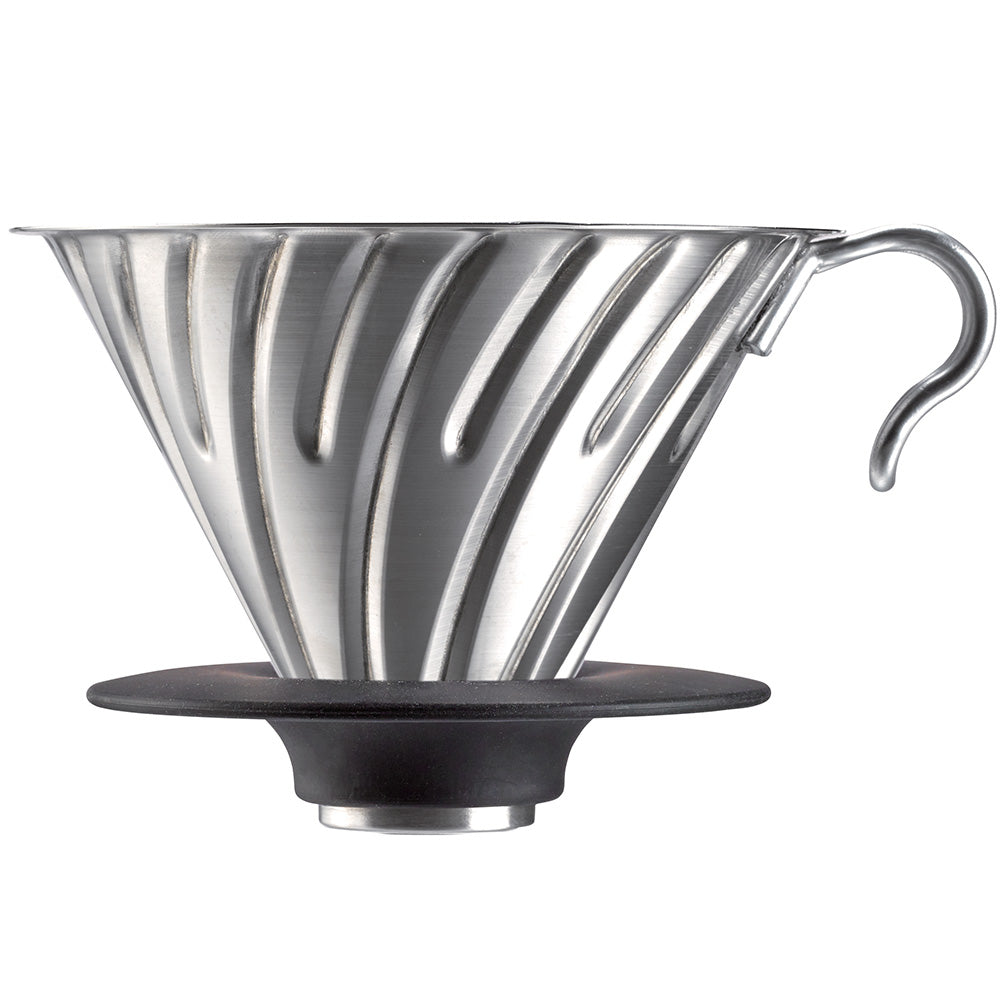 Hario V60 02 Metal Coffee Dripper Silver
