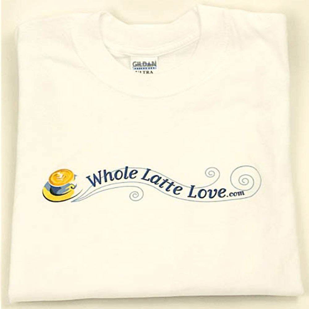 Whole Latte Love 100% Cotton T-Shirts White Large