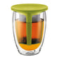 Bodum 12oz Tea for One with strainer Lime