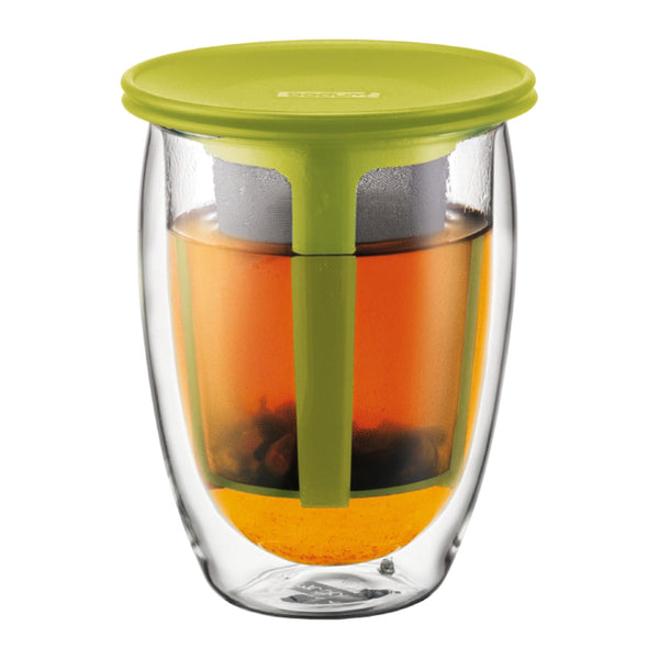 Bodum 12oz Tea for One with strainer Lime – Whole Latte Love
