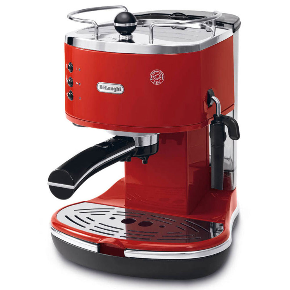 DeLonghi ECO310 Icona Semi-Automatic Espresso Machine in Red