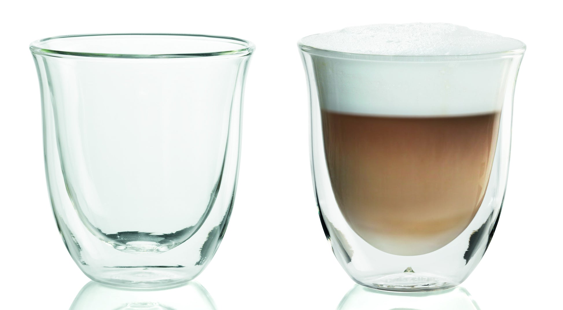 De'Longhi Set of 6 Double Wall Cappuccino Glasses
