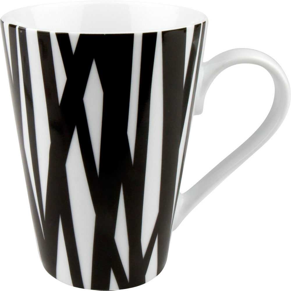Konitz Black and White 13oz Mug Rhythm Design