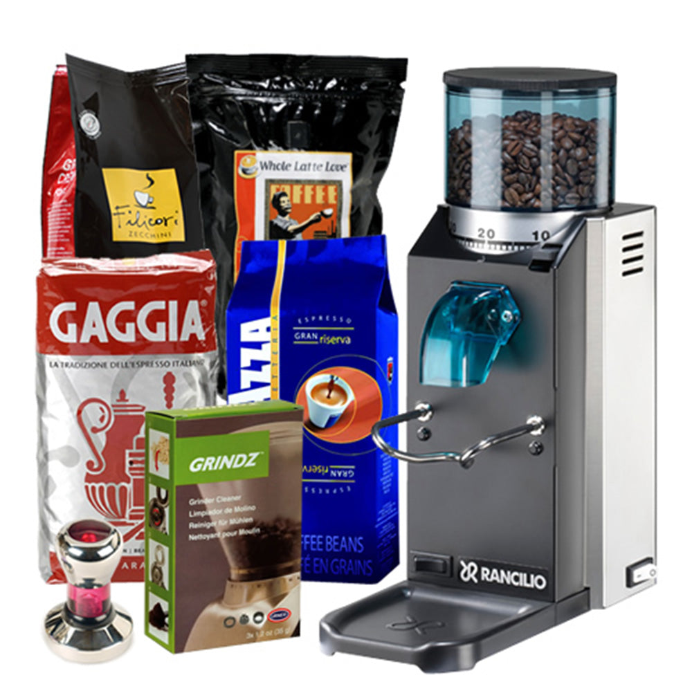 Espresso Lover Gift Pack   Rancilio Rocky Coffee Grinder With Doser