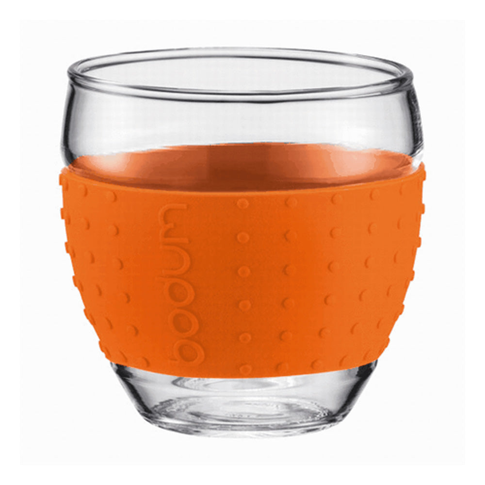 Bodum Pavina Grip Glass 3oz Cups in Orange