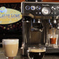 Breville BES870XL Barista Express and example brew.
