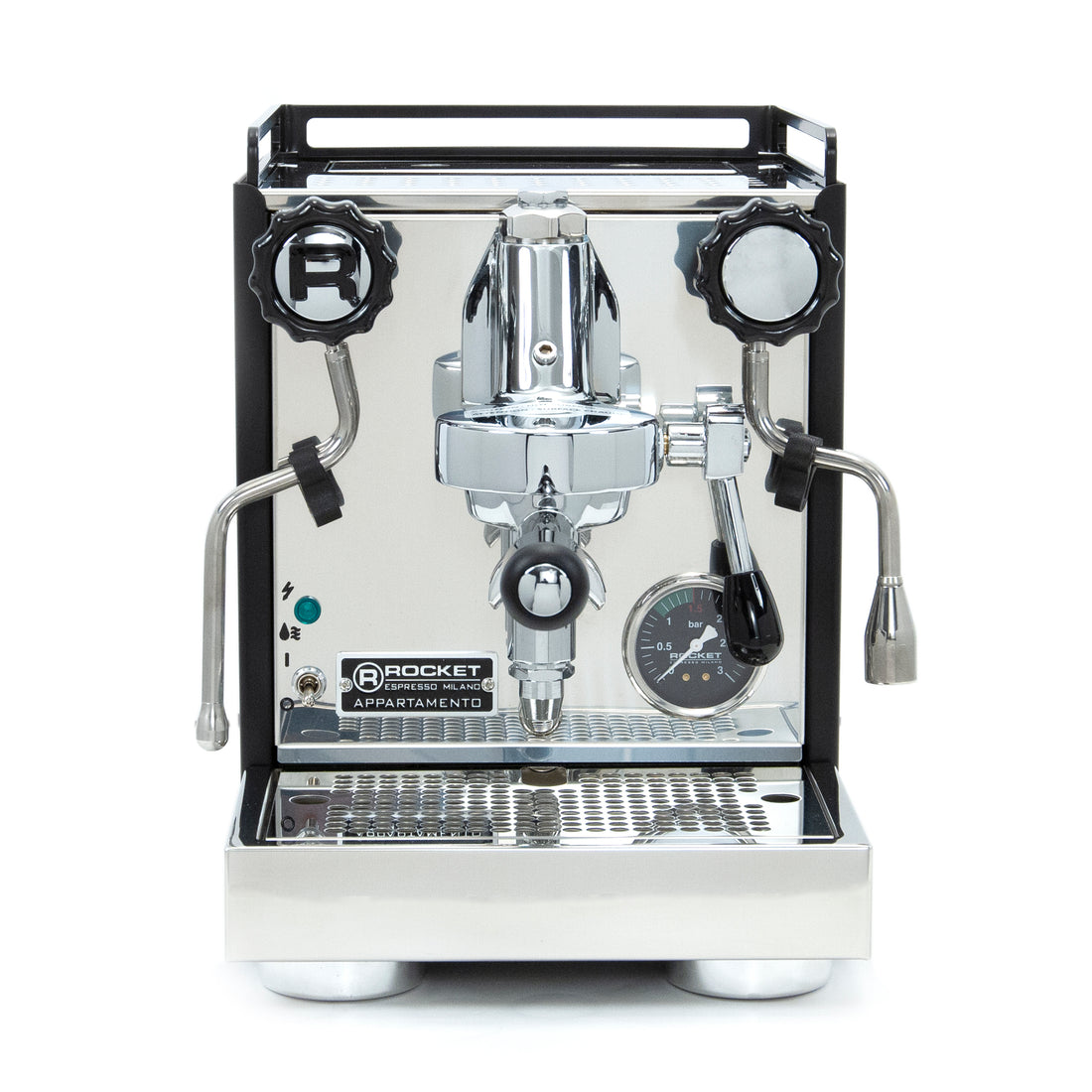 Rocket Espresso Appartamento Serie Nera Espresso Machine - Wenge Quarter Cut