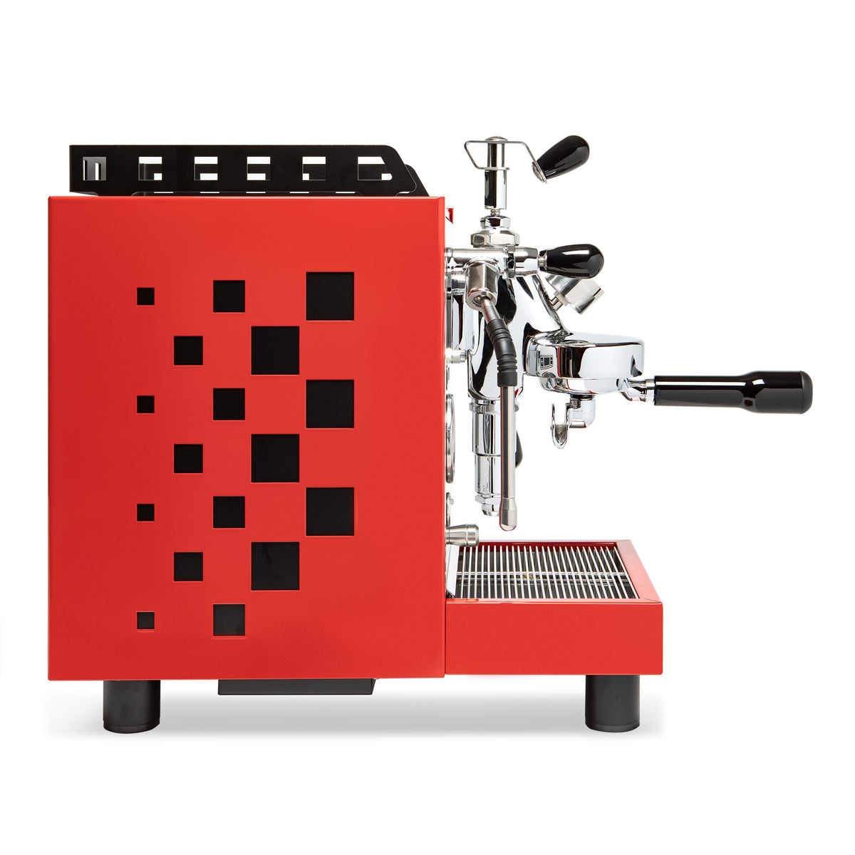 Bezzera Aria PID Espresso Machine with Flow Control Red Whole Latte