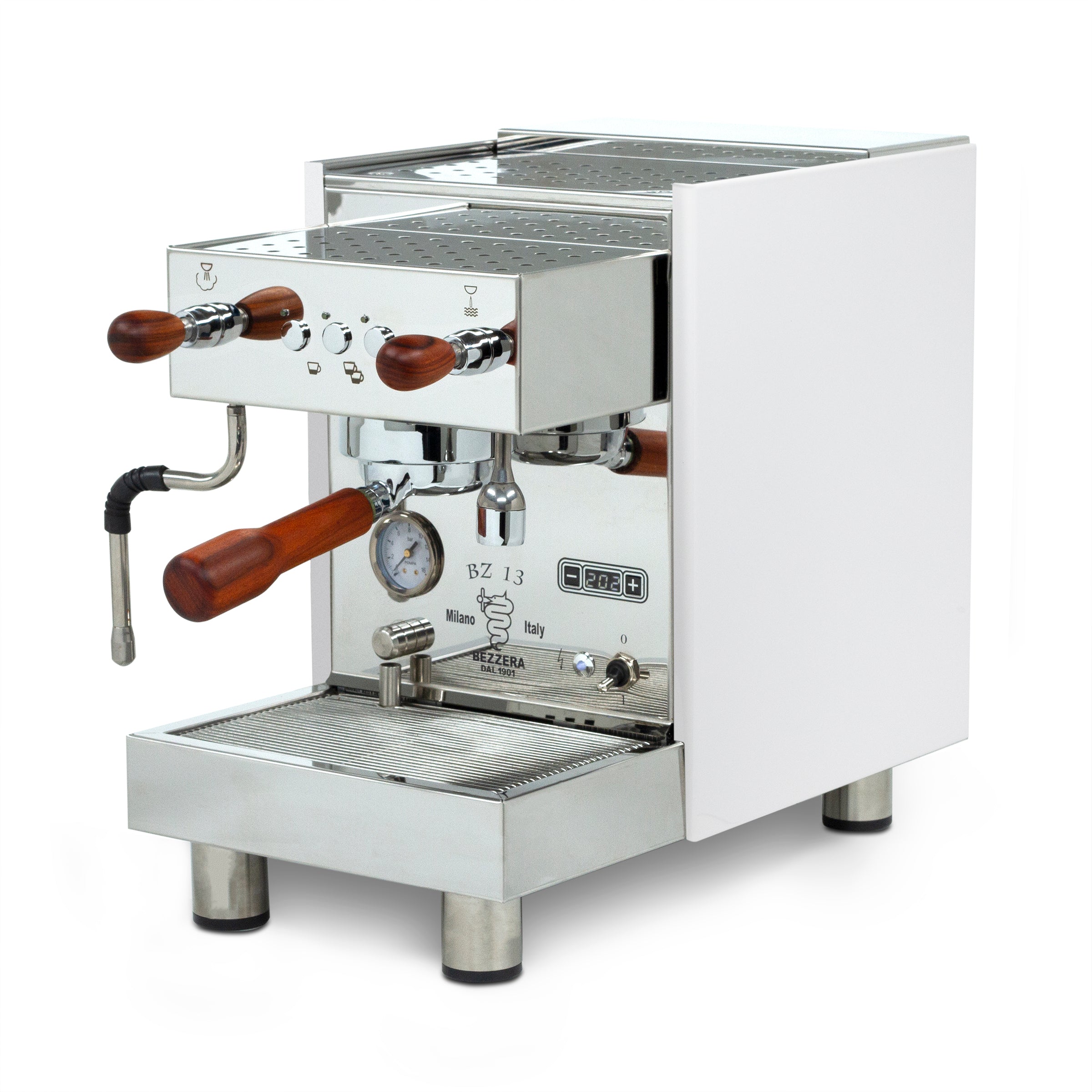 Bezzera BZ13 DE Bianco Espresso Machine - Rosewood - Special Edition