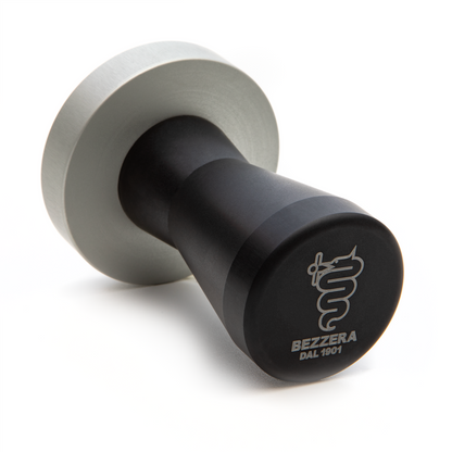 Bezzera Logo Handle Tamper Black on Side || Black