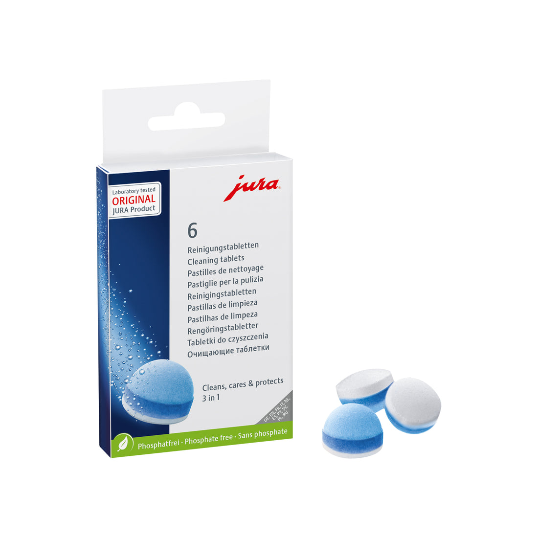 JURA 3-Phase Cleaning Tablets 6pk