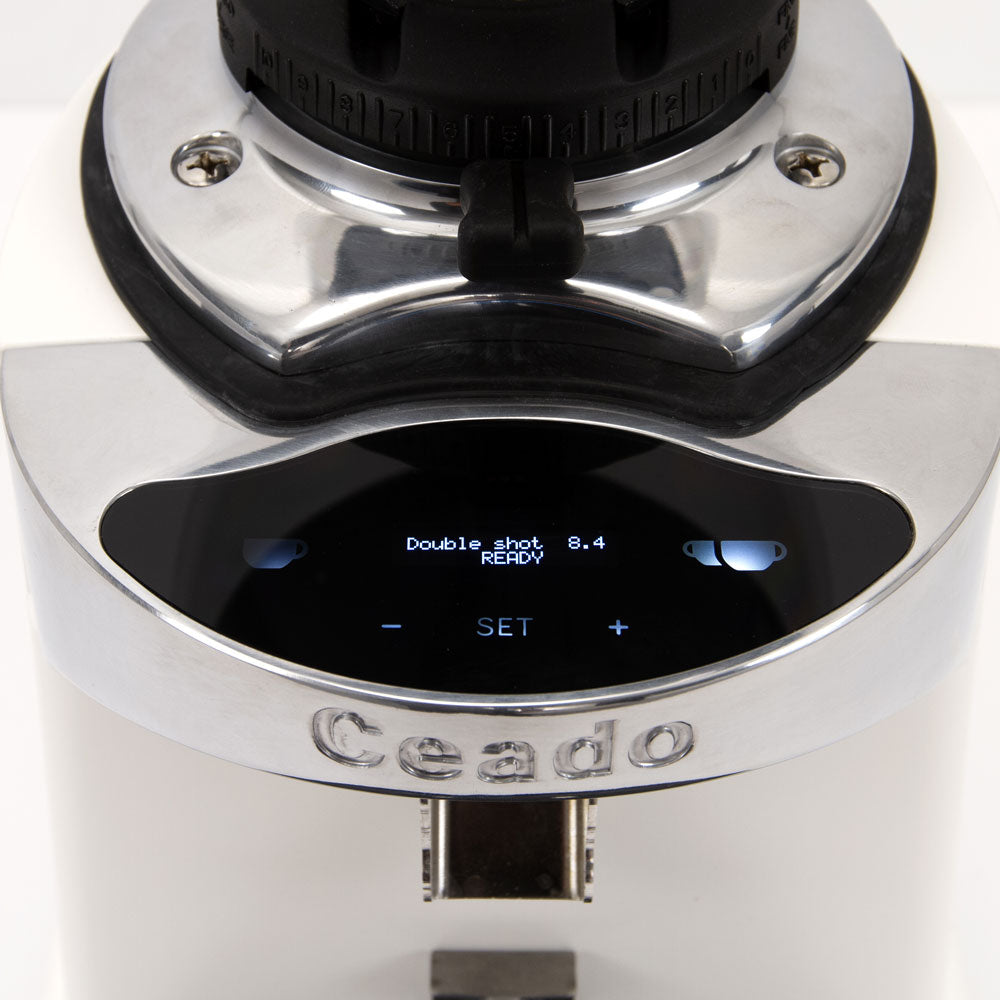 Ceado E37J Electronic Espresso Grinder in White