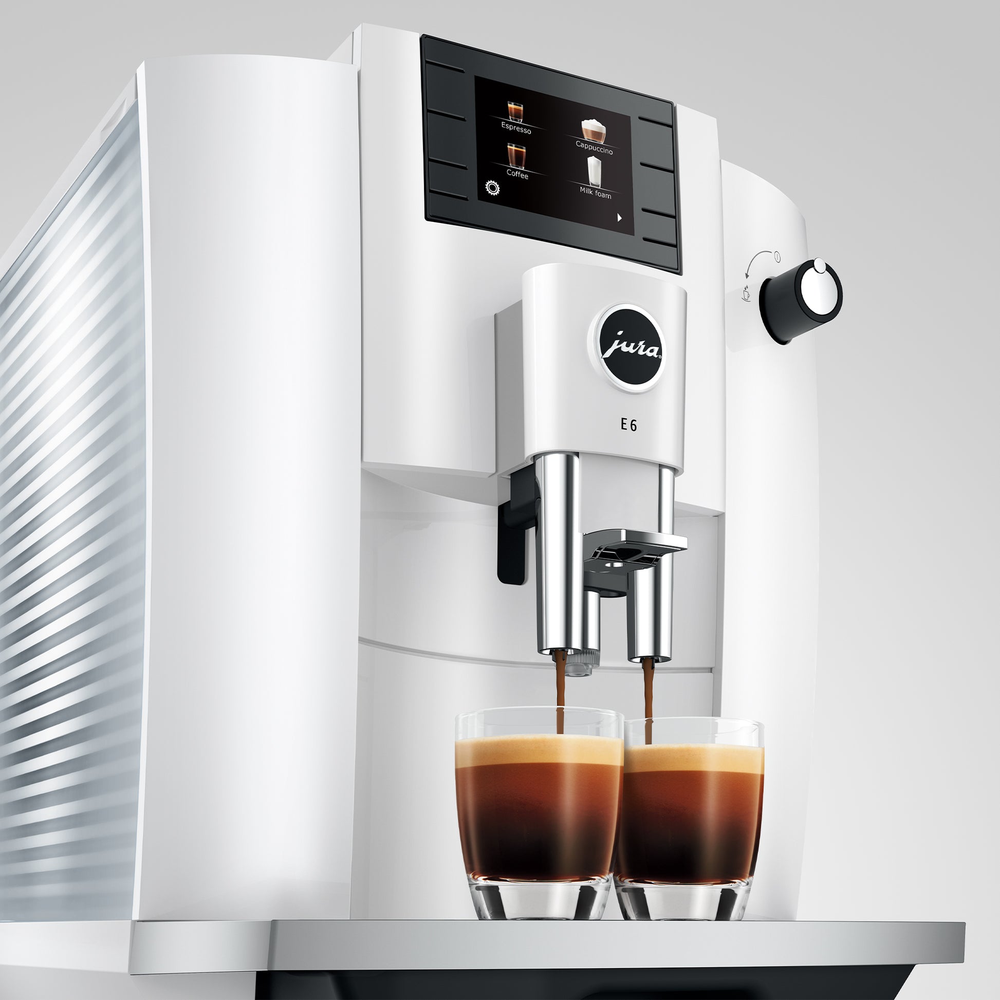 in Piano – White Espresso Latte Automatic Love Machine (NAA) E6 JURA Whole